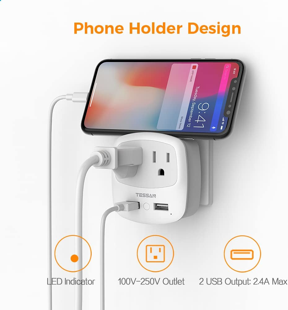 European Travel Plug Adapter Converter