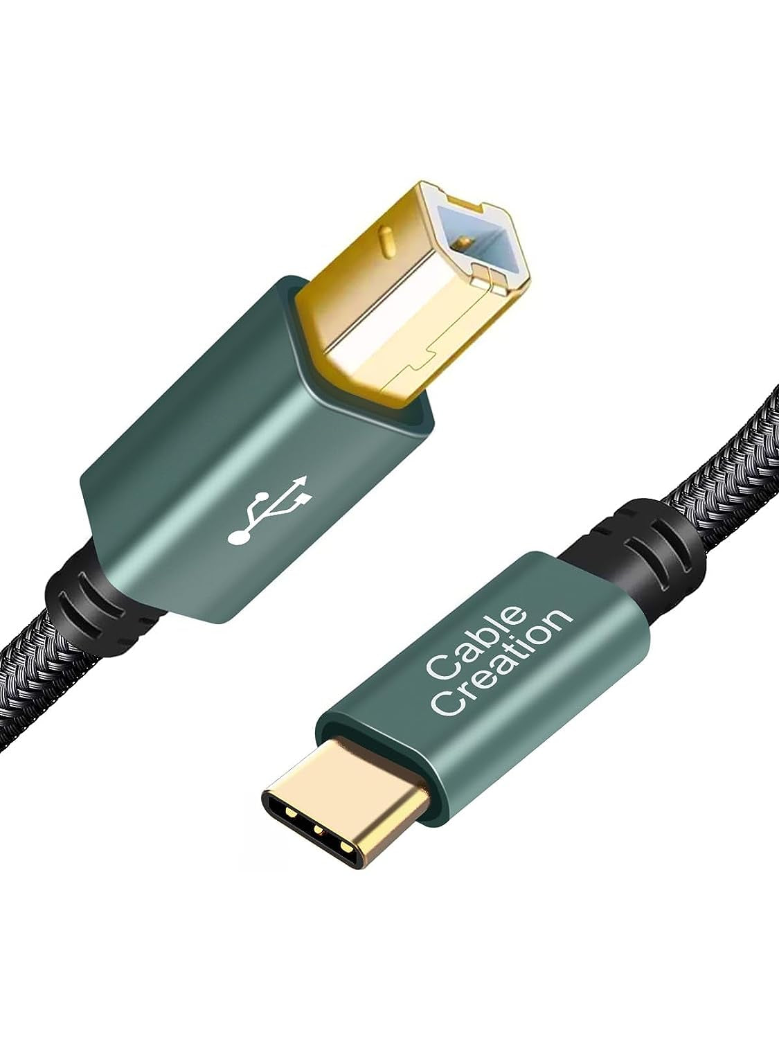 USB B to USB C Printer Cable 6.6 FT, Type B to Type C Cord