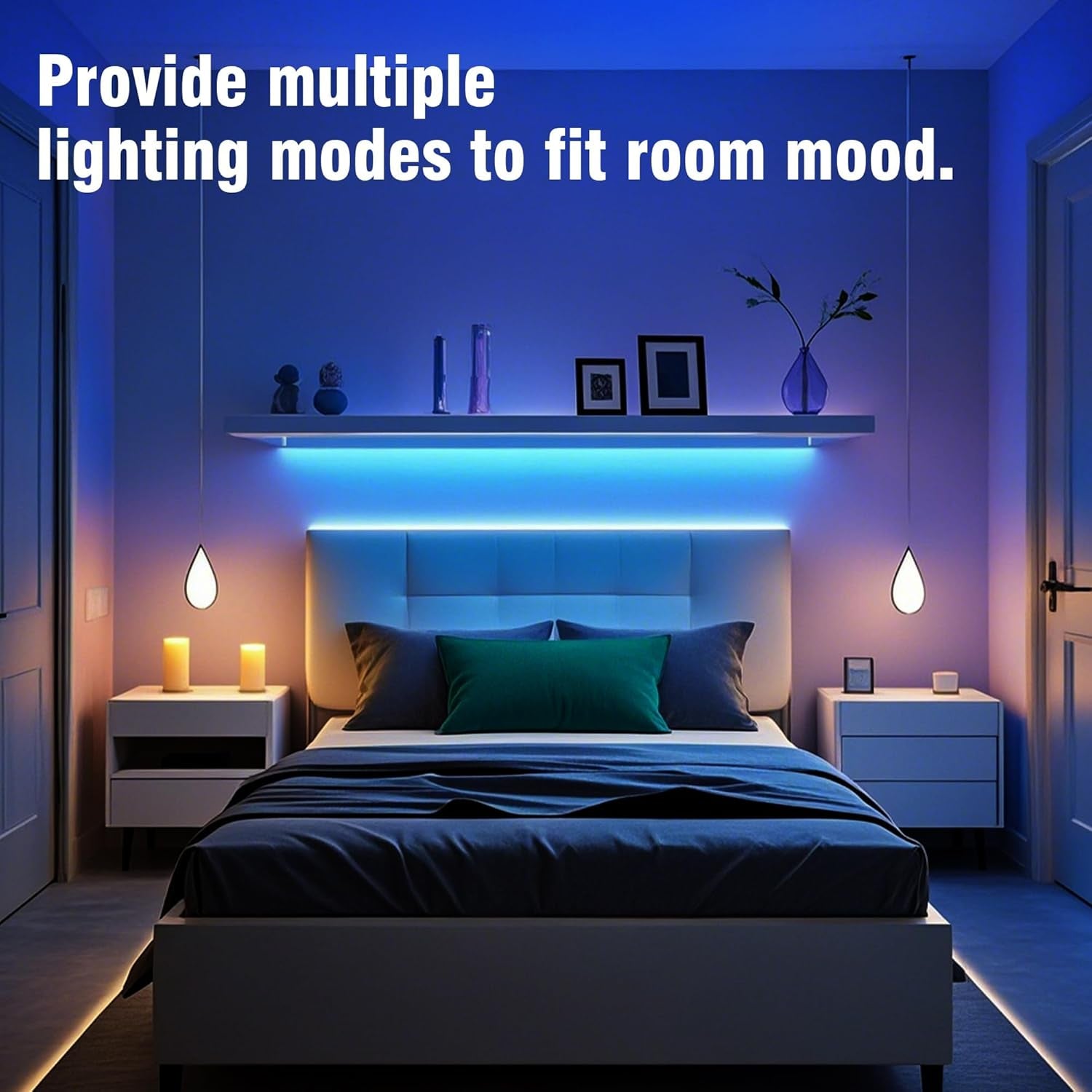 100FT LED Strip Lights for Bedroom RGB Color Changing